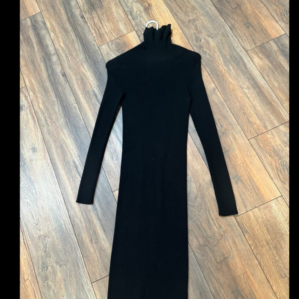 Express Black ribbed sweater dress Size Small S